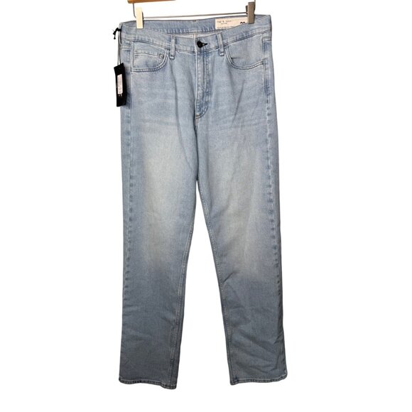 rag & bone Hattie Light Wash Mid-Rise Full Length Straight Leg Jeans SZ 29 NWT - Picture 2 of 12